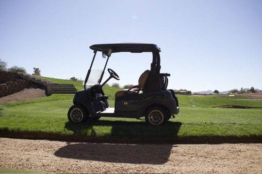 Premium golf cart at facility